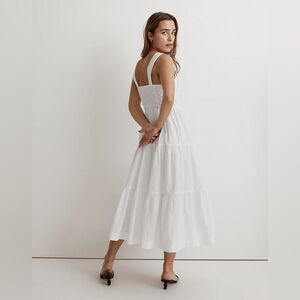 NWT Madewell Suzette Seamed Bodice Tiered Cotton Sundress size 14